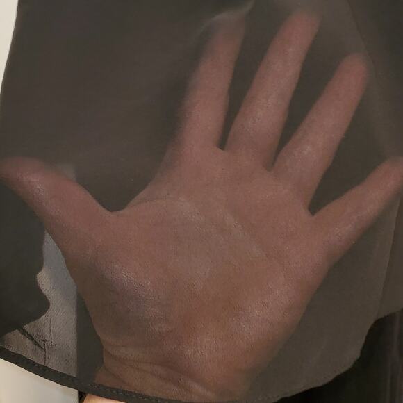 Charming Charlie Black Spaghetti Strap Midi Dress Size Small - Picture 4 of 6